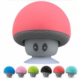 Portable Speakers BT280 Mini Mushroom Subwoofers Bluetooth Wireless Speaker Silicone Suction Cup Cell Phone Tablet PC Stand