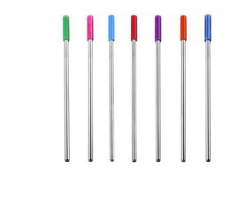 Stainless Steel Straws Reusable Metal 8.5/10.5 Inch Drinking Straws with Silicone Tips for Beverage Mugs