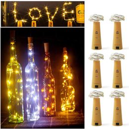 Strings Christmas Decoration Battery Powered Cork Wine Bottle Light 1m / 2m DIY LED String Bar Room Fairy Lights