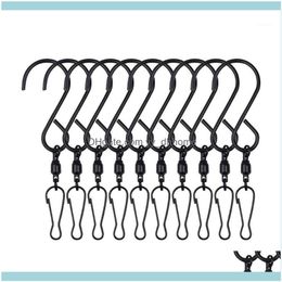 Hooks Rails Storage Housekeeping Organisation Home & Garden10Pcs/Set S-Type Self Bearing Hook Stainless Steel Hanging Wind Chime Crystal Rot