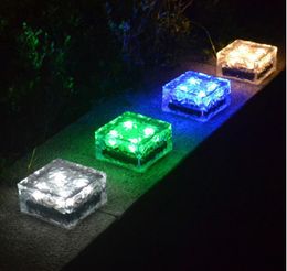 LED Solar Lamps Waterproof Outdoor LED Solar Lights Glass LED Landscape Garden Path Light Garden Solar Light Lawn