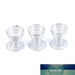 1PC Metal Boiled Egg Spring Bracket Stainelss Steel Spring Tray Egg Cup Holder Kitchen Supplies