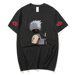 Kakashi Hatake Men women T-Shirt Camisetas Hip Hop Harajuku Tshirt Fashion Short Sleeved top boys Gift G1222