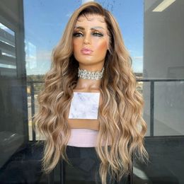 Peruvian Wig Long Super Wavy Ash Platinum Blonde Highlight Transparent Lace Ombre Grey Straight 13x6 Lace Front Wigs With Baby Hair