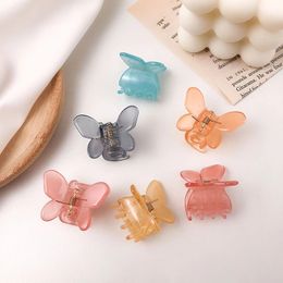 Women Girls Cute Colorful Butterfly Shape Plastic Hair Claws Sweet Decorate Clamps Hairpins Hair Clips Fashion Hair Accessories