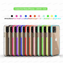 Cyberstore двухцветный прозрачный TPU сотовый телефон чехлы гибридных доспехов ударопрочный крышка для iPhone 11 12 Pro Max XS XR Samsung Note 10 S10 Case