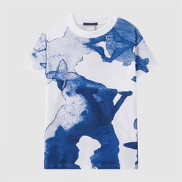 Mens T-Shirts popular Stylist Designer t shirt Fashion Alphabet-Print Summer Short Sleeve Black and White High Quality