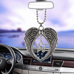 Interior Decorations Car Accessorie Angel Star Wing Pendant Auto Rearview Mirror Birthday Gift Decoraction Ornaments