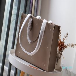 2021 Women wholesale women's handbag shoulder bags fashion ONTHEGO classic handbags leather embossed large capacity shopping bag 889