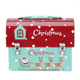 Gift Wrap 1Pc Tinplate Candy Box Sweets Packing Case Christmas Party Favours Holder