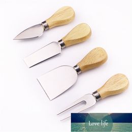 Stainless steel cheese knife cheese butter pizza knife oak handle butter knife chef kitchen cooking kitchen items knives Factory price expert design Quality