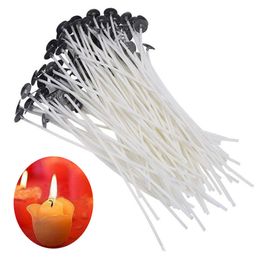 Smokeless Candle Wick Pre-Waxed Pure Cotton Core for DIY Gift Candle Making Party Supplies 10/15/20cm KDJK2202