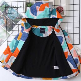 Winter Fleece Jackets For Boy Trench Children's Clothing 3-7Y Hooded Warm Outerwear Windbreaker Baby Kids Coats H0909