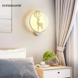 Wall Lamps Metal Lustre Led Light Modern Indoore Lamp Home For Living Room Bedroom Bedside Dining Simplicty Decoration