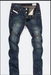 Fashion Designer Mens Ripped Biker Jeans Leather Patchwork Slim Fit Moto Denim Joggers for Male Distressed Jeans Pants