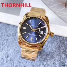 Top quality Men Classic Generous Watch 40mm Full Stainless Steel Luxury Quartz President hip hop cool Male gifts sapphire super luminous Wristwatches