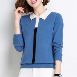 Autumn Women Pullover Sweaters Loose Casual Office Pull Jumpers Female Fall Sweaters Winter Tops Outerwear Sweaters 210604