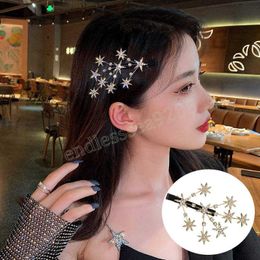 Korea Sweet Crystal Hair Clip Headwear For Women Fashion Girl Gold Silver Hairgrip Hair Accessories Barrette Side Clips