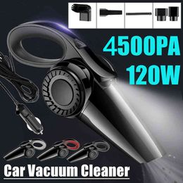 120W 4500pa High Suction For Wet And Dry dual-use Handheld 12V Mini Car Vacuum Cleaner