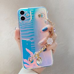 Laser Bracelet Chain Clear Phone Cases For One Plus Nord CE Nord N10 Case Cover For Oneplus 9 Pro 9R Soft TPU Shell