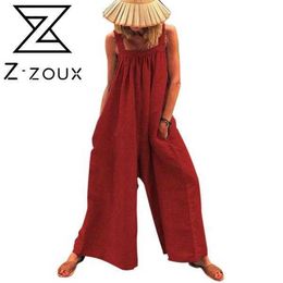 Women Jumpsuit Sleeveless Red Rompers s Plus Size Off Shoulder Summer s Fashion 210524