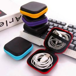 Headphones Storage Boxes Earphone Cable storaged Hard Box Card Hold pouch case RH6174