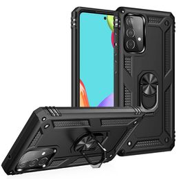 Heavy Duty Rugged Cover Ring Bracket Magnetic Holder Shockproof cases Kickstand for Samsung Galaxy A52 5G A12 A32 4G A72 A02 A02S M51 case