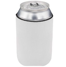 10pcs Sublimation DIY White Blank Slim Can Holder Neoprene Insulator Cooler Baseball Water Bottle Covers Size 10*13CM