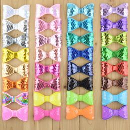 2021 new 32C 8CM Children Boutique Bowknots Without Clip Sequin Bows For Baby Girls DIY Headbands Hair Accessories
