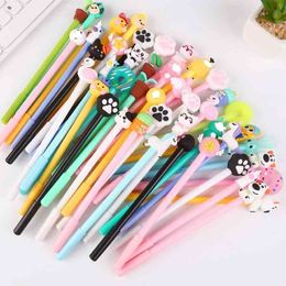 50 PCs Creative Cartoon Writing Tool Cute Neutral Pen Office Stationery Student Signature Pen Wholesale 210330