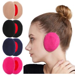 1 Pair Bandless Fleece Ear Muffs Windproof Winter Warm Ourdoor Cold Weather Earmuffs For Women Man Ear Covers