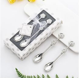 Spoon Tea Coffee Drinking Stainless Steel Party Favour Teaspoon Bridal Shower Wedding Lover Valentine's Gift Kitchen Accessories