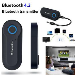 Bluetooth Audio Transmitter Adapter Car Kit GT-09S BT V4.2 USB Power Supply Stereo 3.5mm AUX For TV Headphones PC Laptop Home Sound System