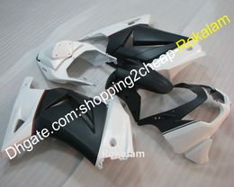 White Black Injection Fairings For Kawasaki EX250 ZX-250 2008 2009 2010 2011 2012 250 ZX 250R ABS Body Fairing Kit (Injection molding)