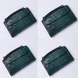 Wallets Saudi Arabia Style Luxury Women Wallet Crocodile Pattern Multifunction Girls Purse Card Holder Long Clutch Green Bag