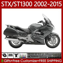 Bodywork For HONDA ST1300 Pan European STX1300 02-15 Body 93No.21 STX ST 1300 ST-1300 Gloss Grey 02 03 04 05 06 07 08 STX-1300 2009 2010 2011 2012 2013 2014 2015 Fairing