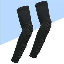 Pair Sports Arm Sleeve Potable Useful Protective Long Elbow Protector For Outdoor Playing Basketball & Knee Pads