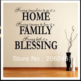 Characters "Having Someone To Love Is A Family" Vinyl Wall Art Decals Window Stickers Home Decor 210420