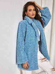 Autumn and winter particle imitation sheep shearing fur coat women's short fur coat integrated lamb cashmere 211207