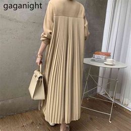 French Elegant O-Neck Patchwork Thick Sweater Dresses Korean Chic Solid Back Draped Fashion Vestidos Warm Long Sleeve 210601