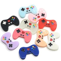 Luminous Creative Video Game Controller Resin Charms Flatback Keychain Necklace Pendant Accessories Diy Jewelry Findings 211108