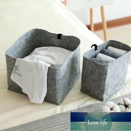 Wool Felt Foldable Storage Basket Rectangular Decorative Sundries Box Laundry Basket Clothes Hamper Toys Container Factory price expert design Quality Latest