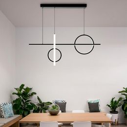 Pendant Lamps Nordic Dining Room Led Lights Gold Black Metal Dimmable Lamp Painted Droplight Indoor Lighting Lamparas