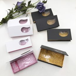 Wholesale water droplets shape window empty eyelash box for strip mink eyelashes custom private label magnetic packaging