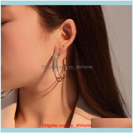 Jewelrysale Multi Layer Cubic Zircon Micro Paved Full Cz Hoop Earrings For Women Korean Jewellery & Hie Drop Delivery 2021 Xp7Hs