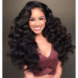 9a grade hair Australia - Frontal Brazilian Virgin High Density 9a Grade Remy Human Hair Parted Bodywave Lace Wig Accept Customization