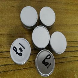 Wholesale 10ml Aluminium Jars packaging boxes Lip Balm Pots 10g Cosmetic Container Silver Tins bottle