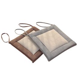 40*40cm Floor Cushion Futon Meditation Thickening Breathable Seat Cotton and Linen Tatami Japanese Style 210611