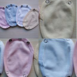 4Pcs/Set Lovely Baby Boys Girls Kids Jumpsuit Diaper Lengthen Extender Extension Solid Soft Bodysuit 2737 Y2