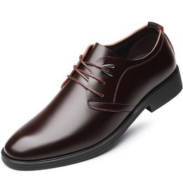 Dress Shoes 2021 Quality Cow Leather Men's Soft Man Point Toe Split